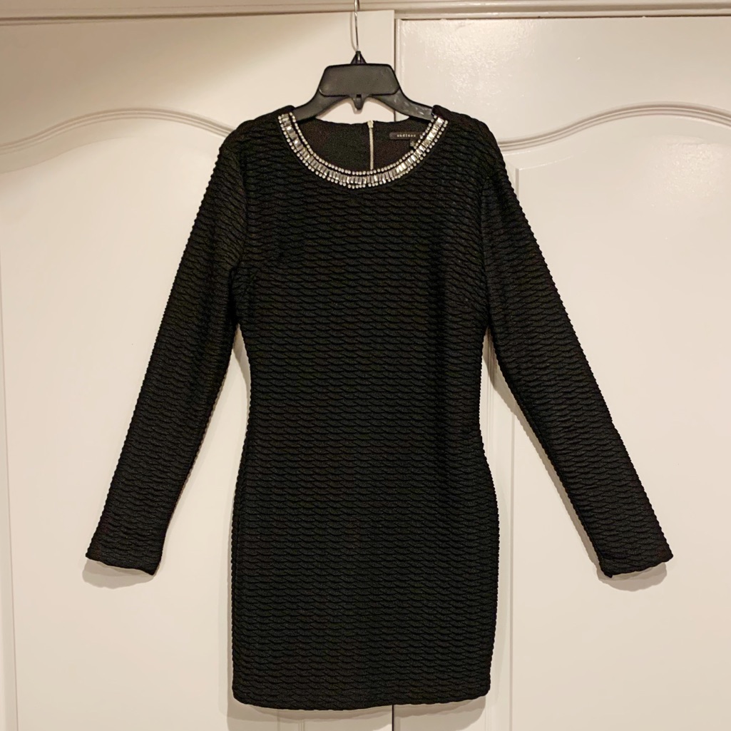 Endless Rose Black Mini Dress